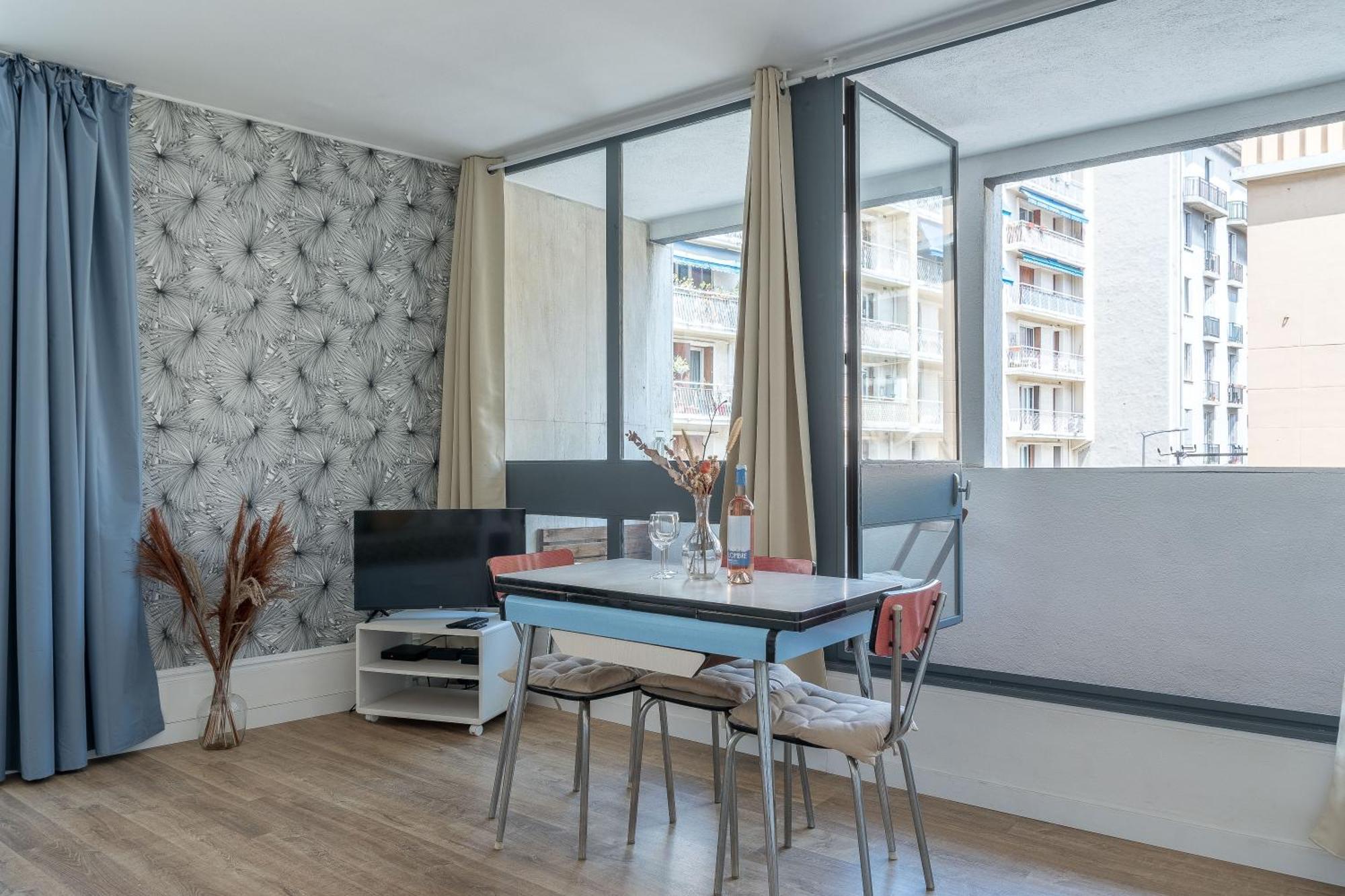 *Las Flores* Joli Studio Avec Balcon Marseille Exteriér fotografie