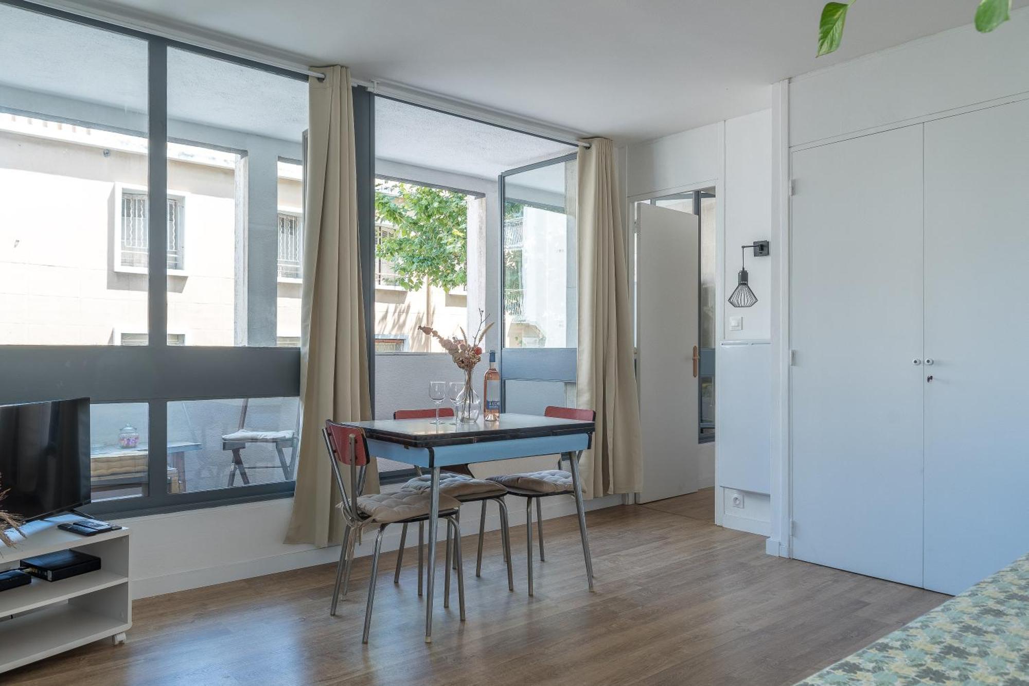 *Las Flores* Joli Studio Avec Balcon Marseille Exteriér fotografie